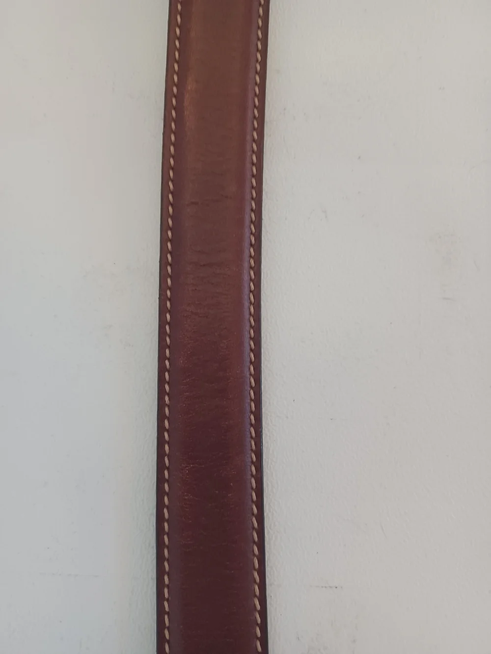VTG 90s Tommy Hilfiger Leather Belt Brown Made in USA Brass D-Ring Buckle Sz 40